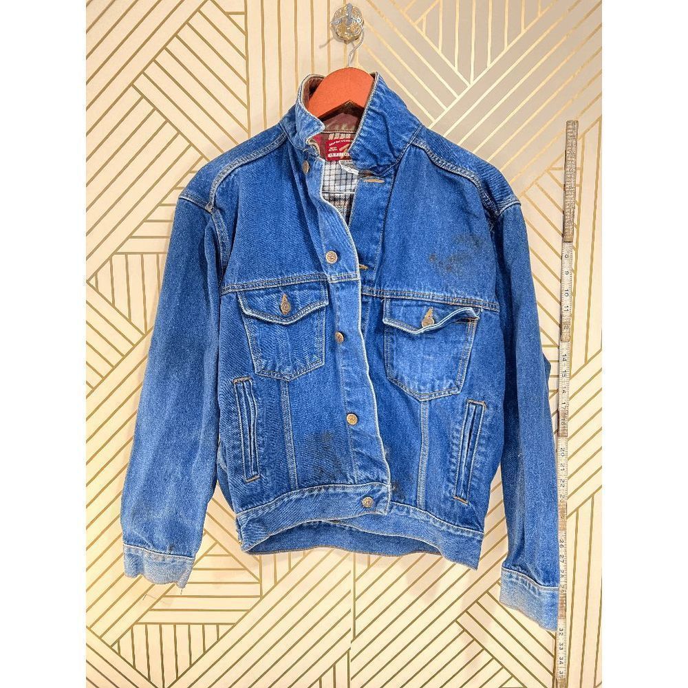 Vintage Marlboro Country Store Men's 100% Cotton Jean Jacket Blue Size Small